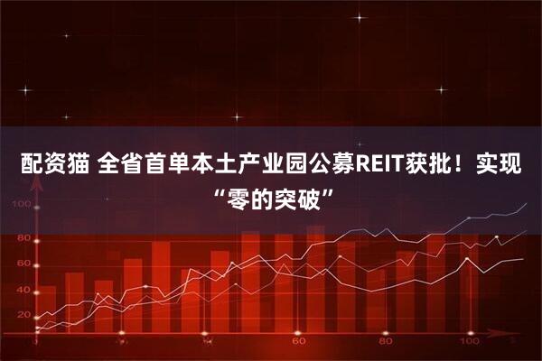 配资猫 全省首单本土产业园公募REIT获批！实现“零的突破”